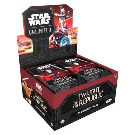 Mycket efterfrågad - Star Wars Unlimited - Twilight of the Republic Booster Display