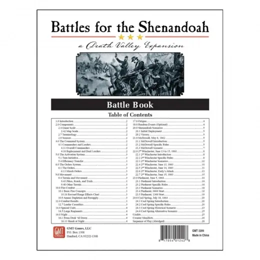 Snabb leverans | Battles for the Shenandoah A Death Valley Expansion
