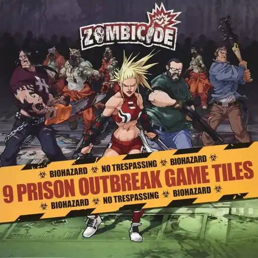 Fynd - Zombicide 9 Prison Outbreak Game Tiles (Exp.)