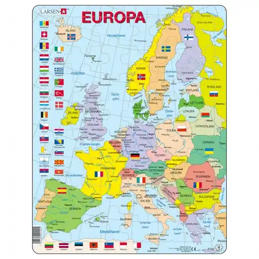 Försäljningssuccé - Larsen Rampussel Europa 48 Bitar