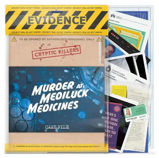 Beställ online | Cryptic Killers Murder at Mediluck Medicines