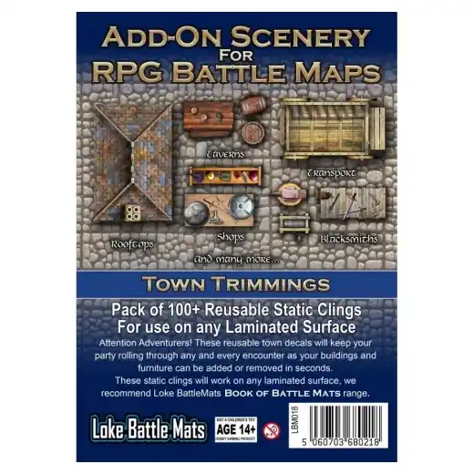 Add-On Scenery for RPG Maps - Town Trimmings (Exp.) - Nedsatt pris