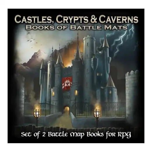 Books of Battle Mats - Castles, Crypts & Caverns | Kan beställas online