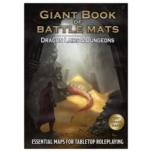 Giant Book of Battle Mats - Dragon Lairs & Dungeons - Så länge lagret räcker