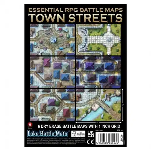 Nyhet i sortimentet | Essential RPG Battle Maps Town Streets