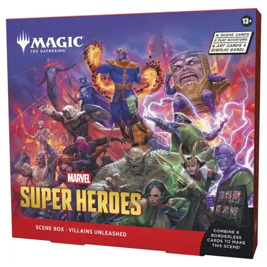 Magic The Gathering - Marvel Super Heroes Scene Box Villains Unleashed - Spara nu