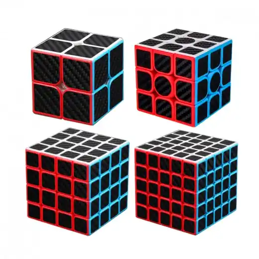 Professionell kvalitet | MoYu MeiLong Carbon Fibre - 4 Cube Box Set