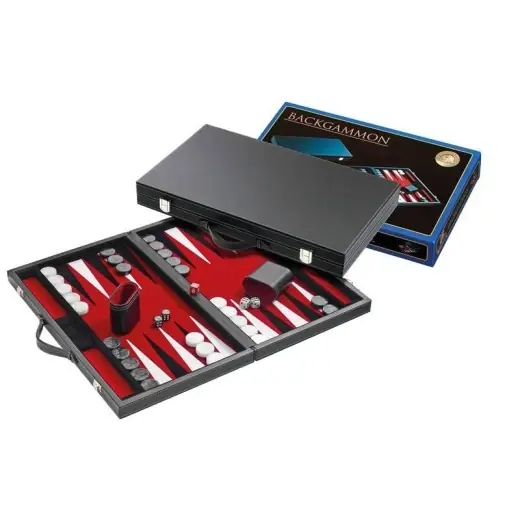 Backgammon Red Large - Spara nu