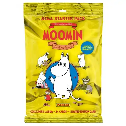 Få kvar i lager | The Creative World of Moomin Samlarkort Starter Pack