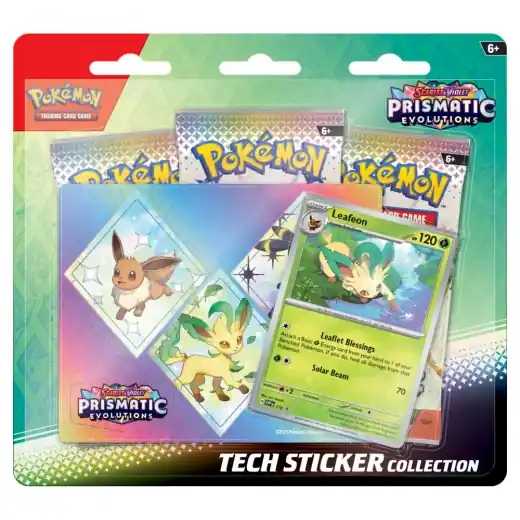 Lågt pris - Pokémon TCG Prismatic Evolutions Tech Sticker Collection - Leafeon