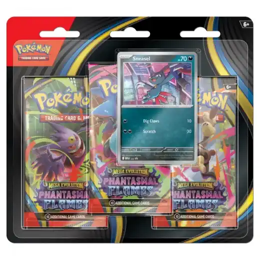 Pokémon TCG Phantasmal Flames Boosters 3-Pack Sneasel - Säker betalning