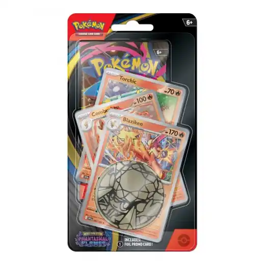 Erbjudande | Pokémon TCG Phantasmal Flames Premium Checklane Blaziken