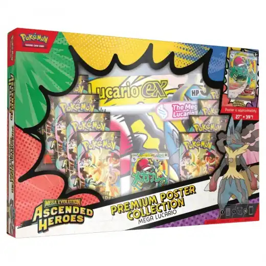Passa på - Pokémon TCG Ascended Heroes - Premium Poster Collection Lucario
