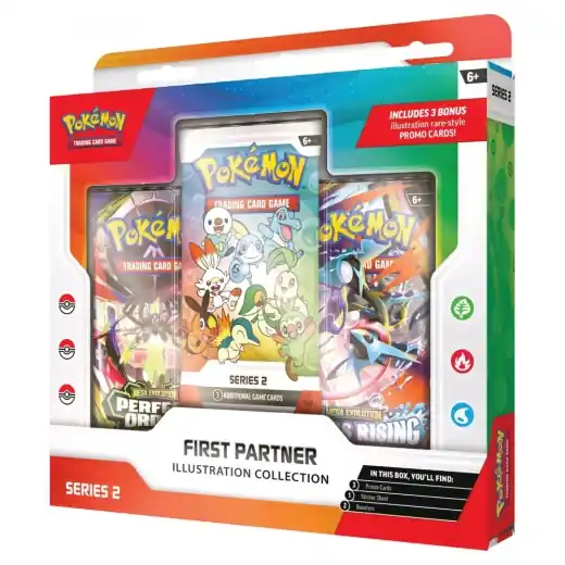 Professionell kvalitet - Pokémon TCG First Partner Illustration Collection - Series 2