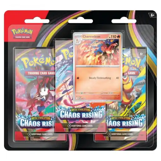 Prisnedsättning | Pokémon TCG Chaos Rising - Booster 3-Pack Charmeleon