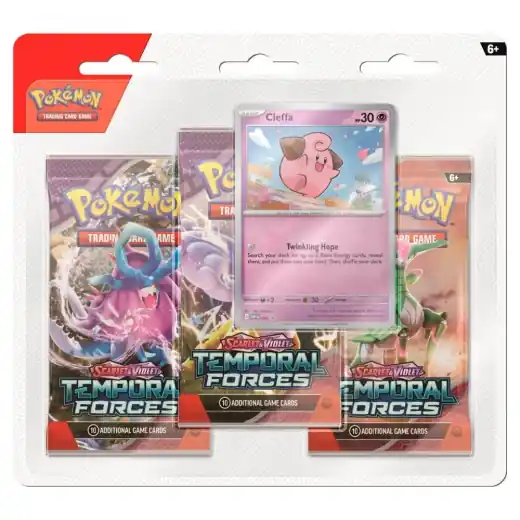 Pokémon TCG Temporal Forces Boosters 3-Pack Cleffa - Mycket uppskattad