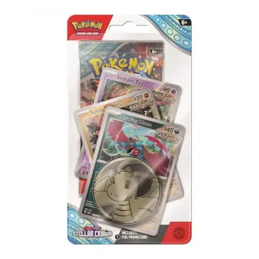 Pokémon TCG Stellar Crown Premium Checklane Roaring Moon - Extra rabatt