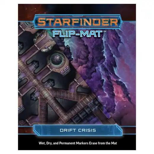 Direkt från tillverkaren | Starfinder RPG Flip-Mat - Drift Crisis
