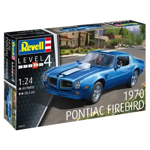 Revell - 1970 Pontiac Firebird, blå 1 24 - 83 Bitar - Prisnedsättning