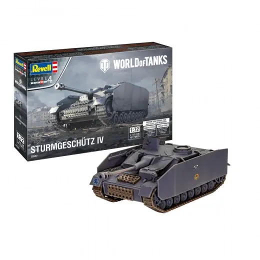 Professionell kvalitet - Revell World of Tanks - Sturmgeschütz IV 1 72 - 101 Bitar