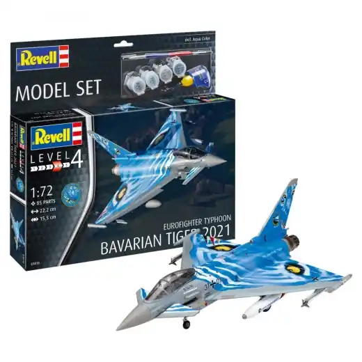 Revell Model Set - Eurofighter Typhoon Bavarian Tiger 2021 1 72 - 85 Bitar - Beställ nu