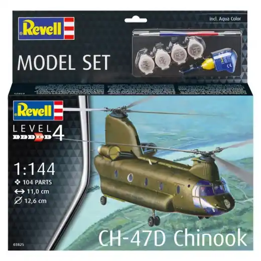 Finns tillgänglig | Revell - Model Set CH-47D Chinook 1 144