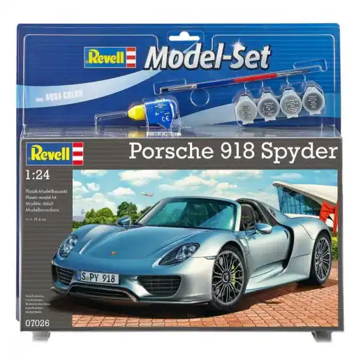 I lager | Revell Model Set - Porsche 918 Spyder 1 24 - 129 Bitar