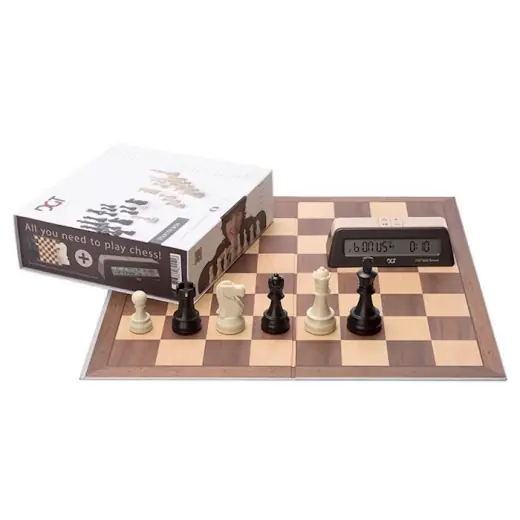 Handla online | SKADAT DGT Chess Set Starter Box Brown