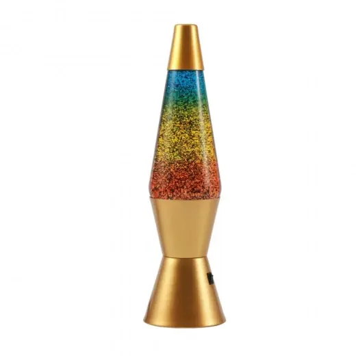 SKADAT iTotal Lava Lamp - Gold/Rainbowglitter | Prissänkt