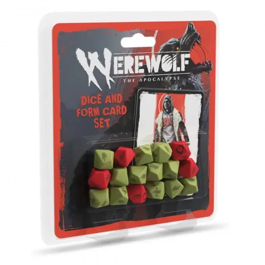 Werewolf The Apocalypse RGP - Game Dice and Form Card Set - Toppkvalitet