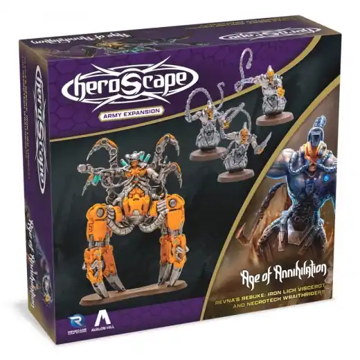 Tillverkarpris - Heroscape Revna‘s Rebuke Iron Lich Viscerot and Necrotech Wraithriders Army Expansion