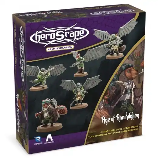 Extra rabatt | Heroscape Rising Tide Wing Commander Tuck Harrigan & Vorid Glidestrikers Army Expansion