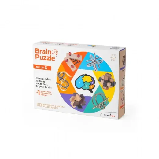 Beställ direkt | Brain Puzzle Set of 6