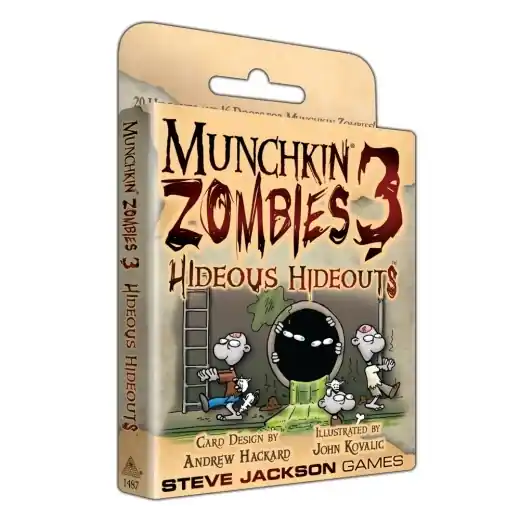 Nyligen lanserat - Munchkin Zombies 3 Hideous Hideouts (Exp.)