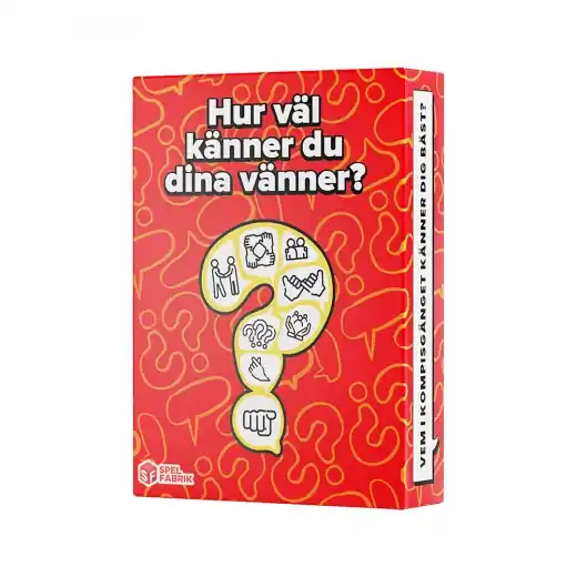 Spara nu - Hur väl känner du dina vänner?