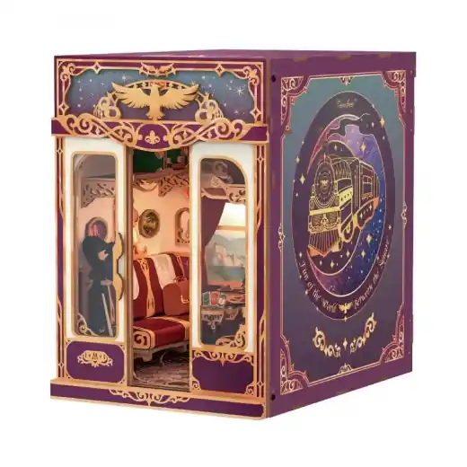 Tonecheer Book Nook - Infinity Train Cabin Kit, Magical Journey - Enkel retur