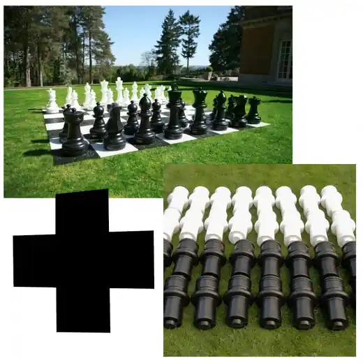 Storsäljare - Uber Giant Chess - schackpjäser 60 + förlängare 30 cm