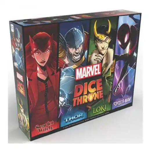Marvel Dice Throne Scarlet Witch - Thor - Loki - Spider-Man - Begränsat antal