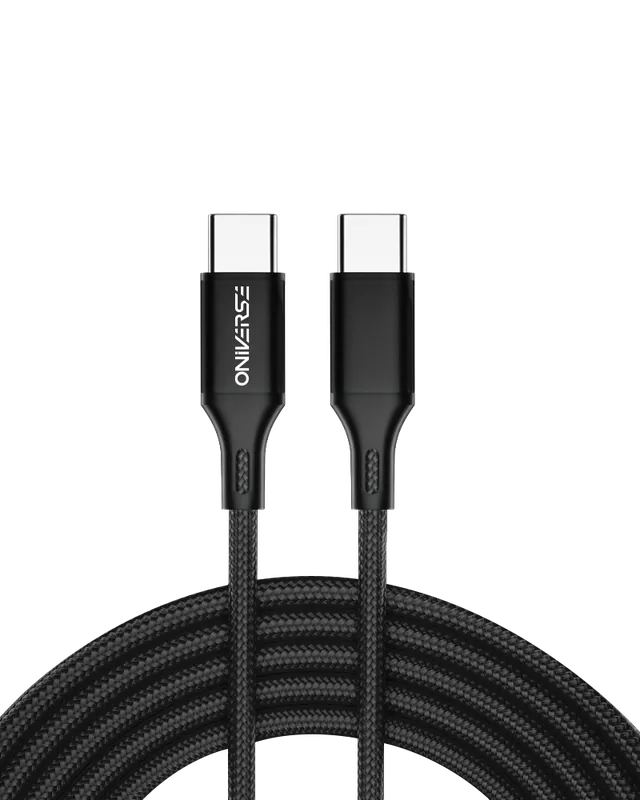 Oniverse Usb-C To Usb-C Charging Cable, 3 M - Black | Köp direkt