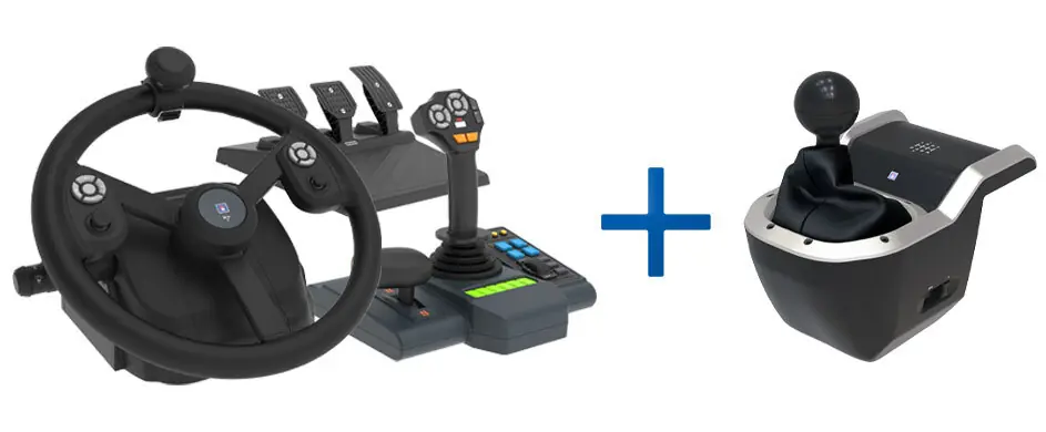 Expressleverans - HORI - Farming Control System + 7-Speed Racing Shifter Bundle For PC (Windows 11/10)