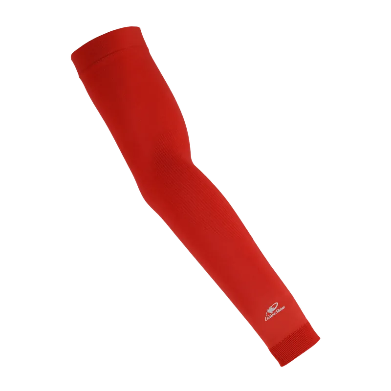 Handla säkert | Lizard Skins Knit Arm Sleeve - Crimson Red - YL/YXL