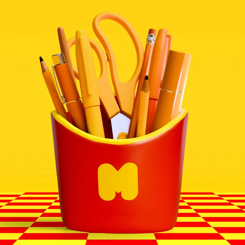 Kan beställas online - Mustard - Fries ‘n Scribes - 10 cm x 8 cm