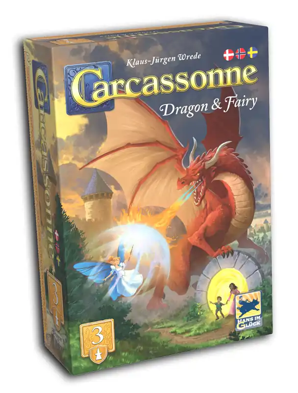 Kundernas favorit - Carcassonne Expansion 3 - Dragon & Fairy expansion 2025 (nordic version)