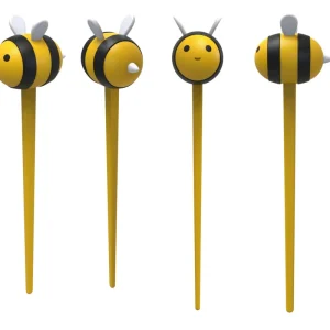 Winkee - Chopsticks - Bee Food Pick Set - Vibrant Yellow and Black - Approximately 3 inches | Sista dagarna