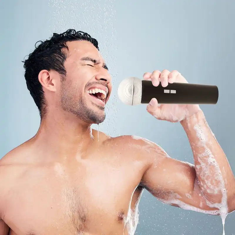 Winkee - Shampoo Dispenser - Microphone Shower Gel Dispenser Bottle | Passa på nu
