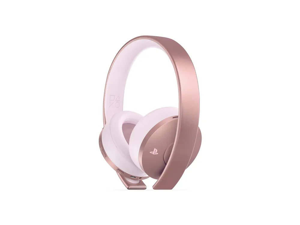 Mycket uppskattad | PS4 New Official Sony Gold Wireless Headset 7.1 (Rose Gold)
