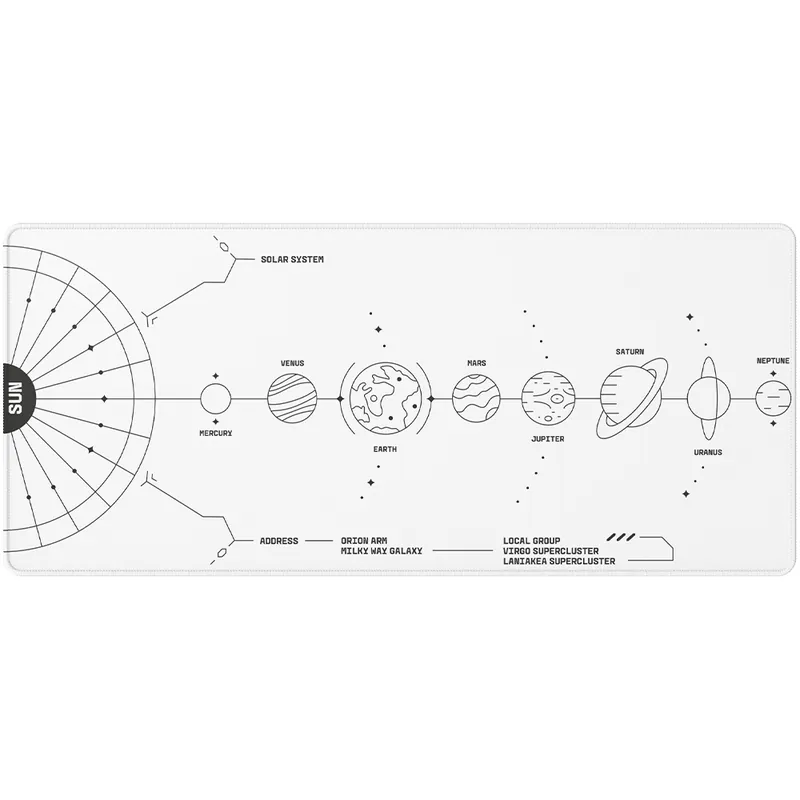 Dark Project - Nova Whtite / Mousepad | Rabatter