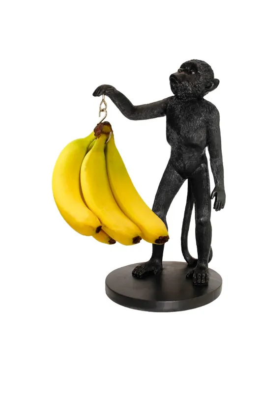 Winkee - Fruit holder - Monkey Banana holder - Black - Direkt från fabriken