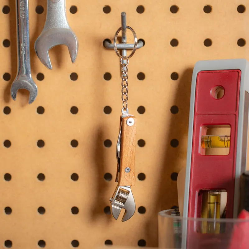 Kikkerland - Wooden Mini Wrench Tool - Natural Wood Finish - 3 inches | Extra bra pris