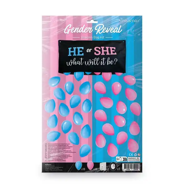 Mikamax - Gender Reveal Balloon Set | Mycket efterfrågad